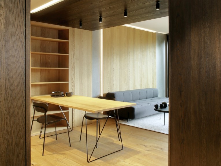 Interior of apartment suite in Čeladná